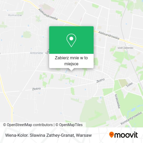 Mapa Wena-Kolor. Sławina Zathey-Granat