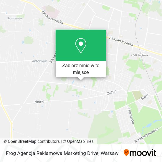 Mapa Frog Agencja Reklamowa Marketing Drive