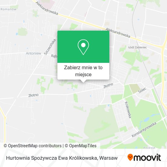 Mapa Hurtownia Spożywcza Ewa Królikowska