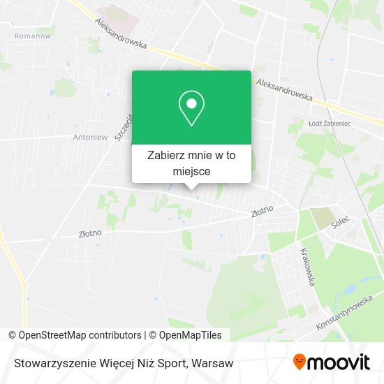 Mapa Stowarzyszenie Więcej Niż Sport