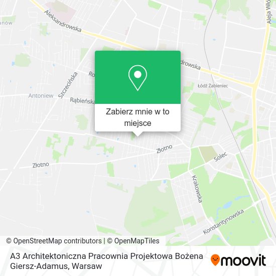 Mapa A3 Architektoniczna Pracownia Projektowa Bożena Giersz-Adamus