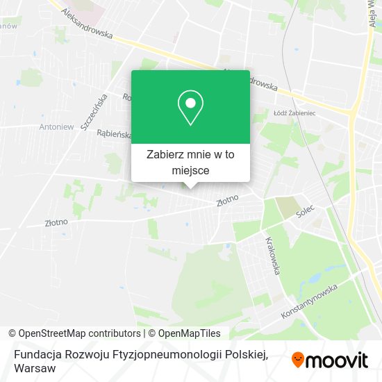 Mapa Fundacja Rozwoju Ftyzjopneumonologii Polskiej