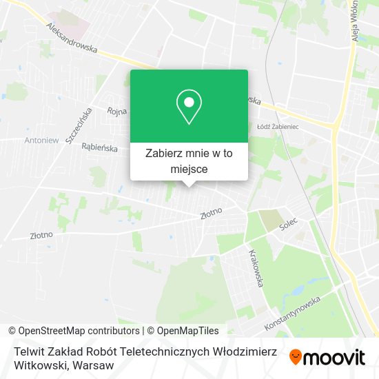 Mapa Telwit Zakład Robót Teletechnicznych Włodzimierz Witkowski