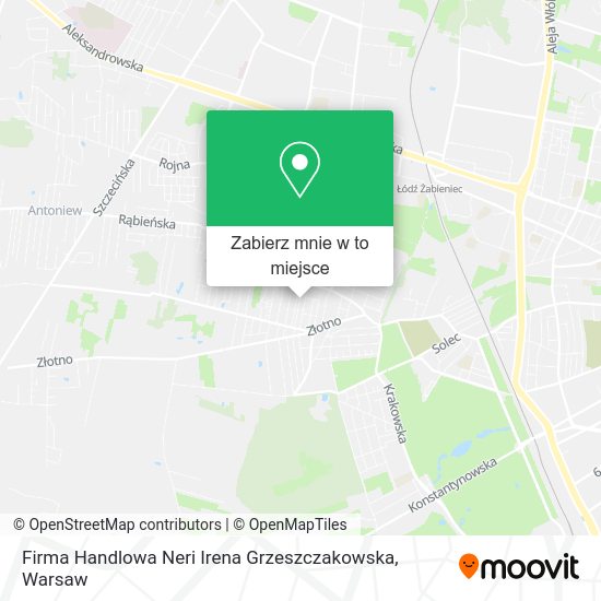 Mapa Firma Handlowa Neri Irena Grzeszczakowska