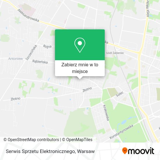 Mapa Serwis Sprzetu Elektronicznego