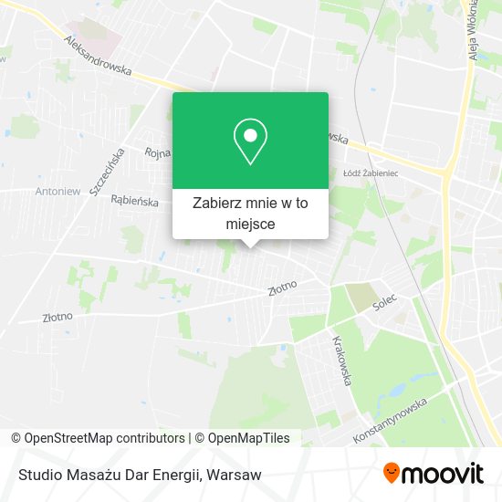 Mapa Studio Masażu Dar Energii