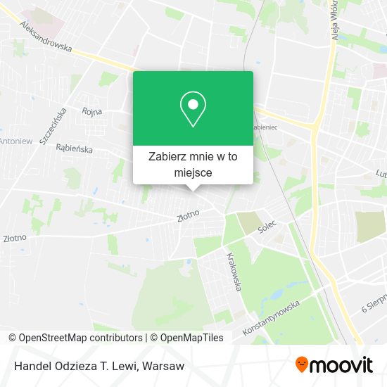 Mapa Handel Odzieza T. Lewi