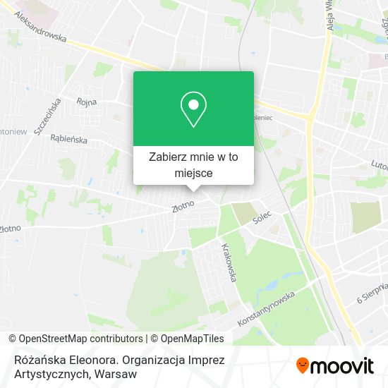 Mapa Różańska Eleonora. Organizacja Imprez Artystycznych