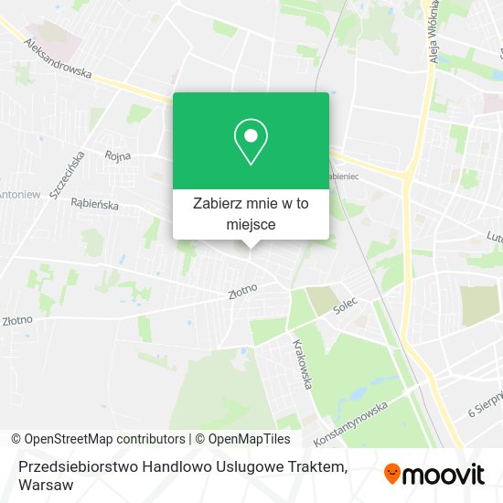 Mapa Przedsiebiorstwo Handlowo Uslugowe Traktem