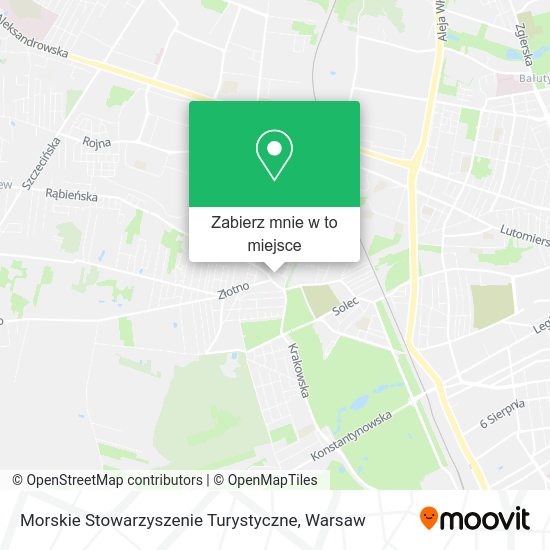 Mapa Morskie Stowarzyszenie Turystyczne