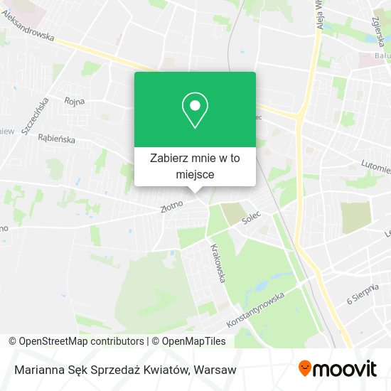 Mapa Marianna Sęk Sprzedaż Kwiatów