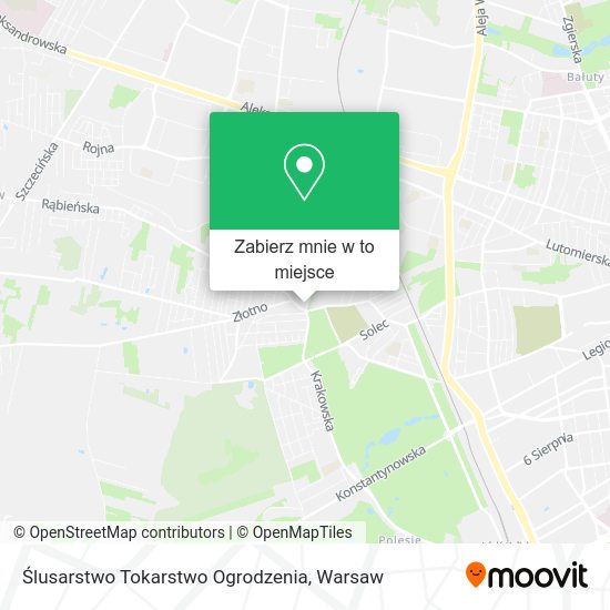 Mapa Ślusarstwo Tokarstwo Ogrodzenia