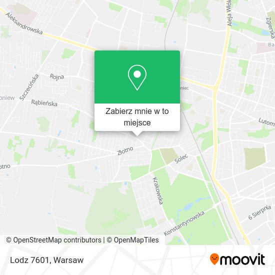 Mapa Lodz 7601