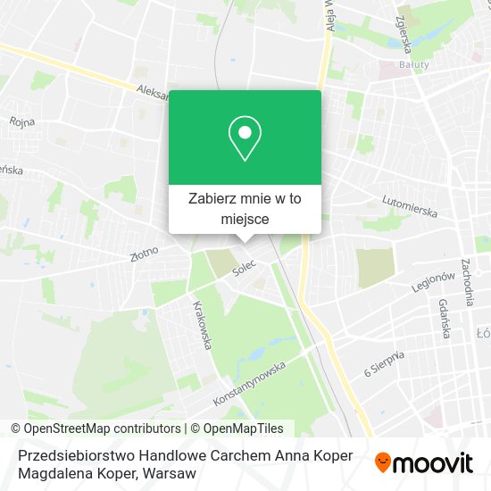 Mapa Przedsiebiorstwo Handlowe Carchem Anna Koper Magdalena Koper