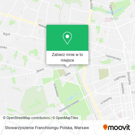 Mapa Stowarzyszenie Franchisingu Polska