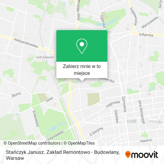 Mapa Stańczyk Janusz. Zakład Remontowo - Budowlany