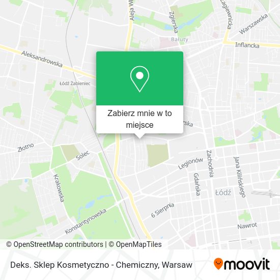 Mapa Deks. Sklep Kosmetyczno - Chemiczny