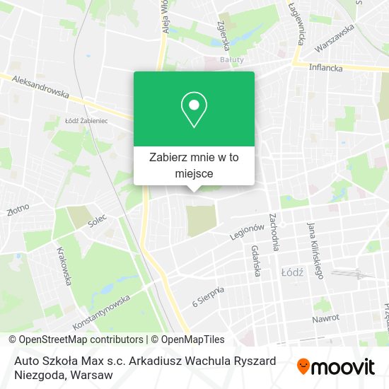 Mapa Auto Szkoła Max s.c. Arkadiusz Wachula Ryszard Niezgoda