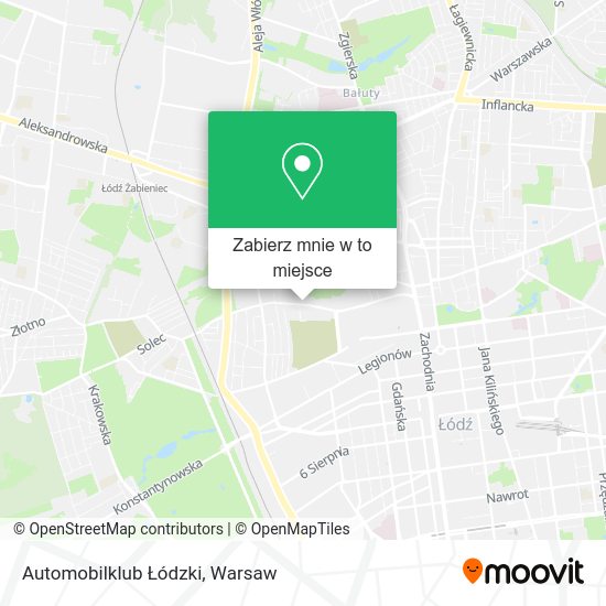 Mapa Automobilklub Łódzki