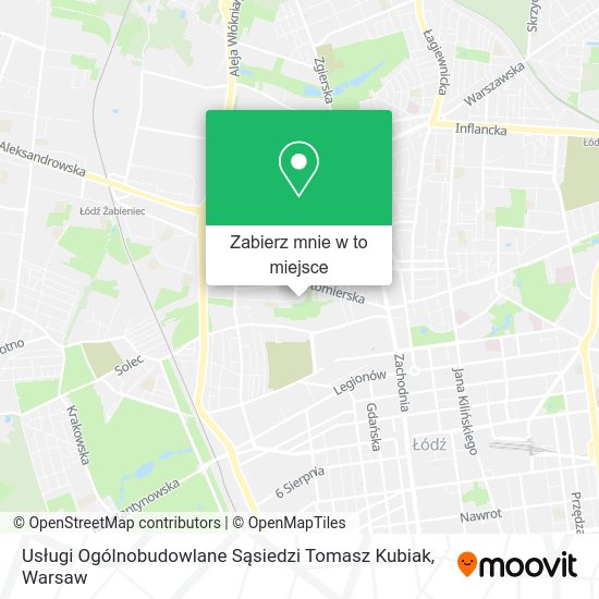 Mapa Usługi Ogólnobudowlane Sąsiedzi Tomasz Kubiak