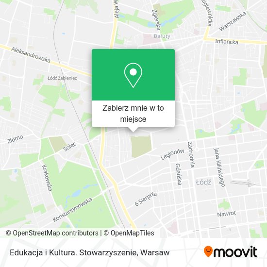 Mapa Edukacja i Kultura. Stowarzyszenie