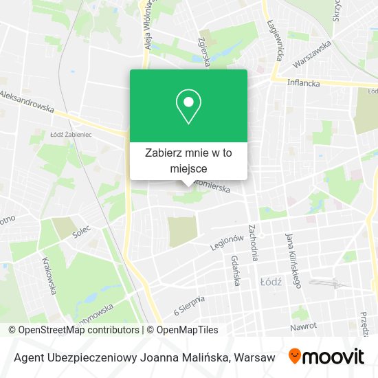 Mapa Agent Ubezpieczeniowy Joanna Malińska