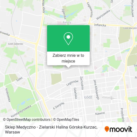 Mapa Sklep Medyczno - Zielarski Halina Górska-Kurzac