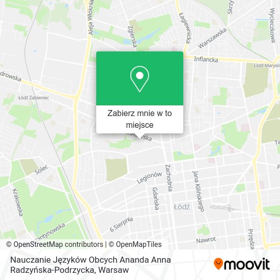 Mapa Nauczanie Języków Obcych Ananda Anna Radzyńska-Podrzycka