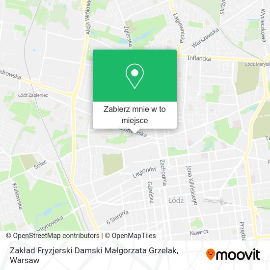 Mapa Zakład Fryzjerski Damski Małgorzata Grzelak