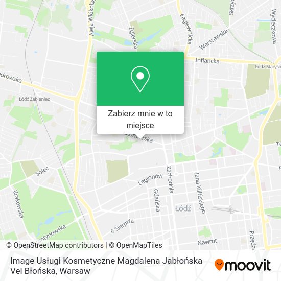 Mapa Image Usługi Kosmetyczne Magdalena Jabłońska Vel Błońska