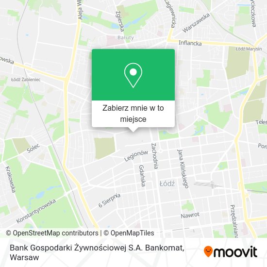 Mapa Bank Gospodarki Żywnościowej S.A. Bankomat