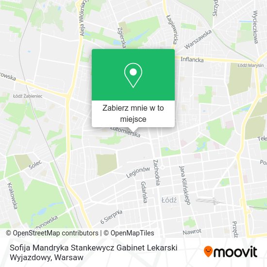 Mapa Sofija Mandryka Stankewycz Gabinet Lekarski Wyjazdowy