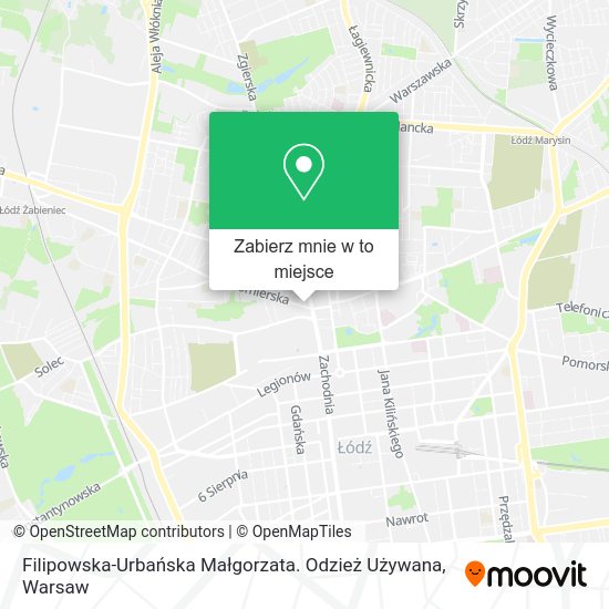 Mapa Filipowska-Urbańska Małgorzata. Odzież Używana