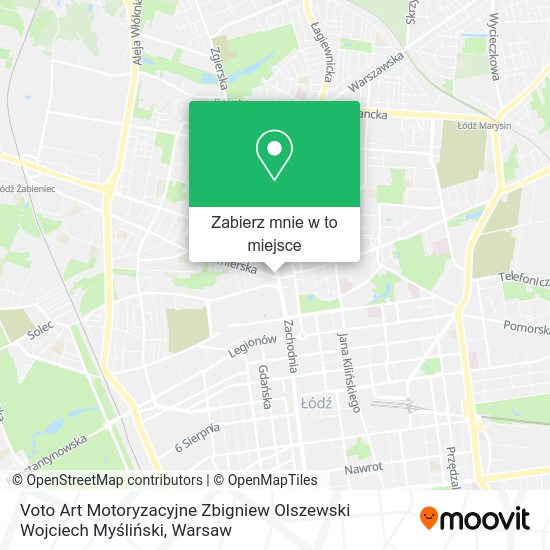 Mapa Voto Art Motoryzacyjne Zbigniew Olszewski Wojciech Myśliński