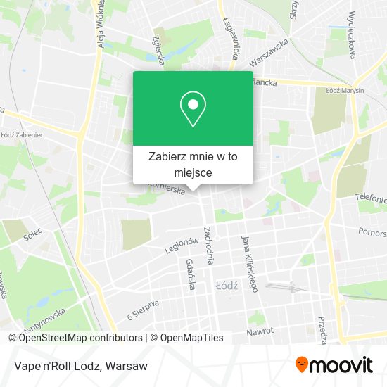 Mapa Vape'n'Roll Lodz