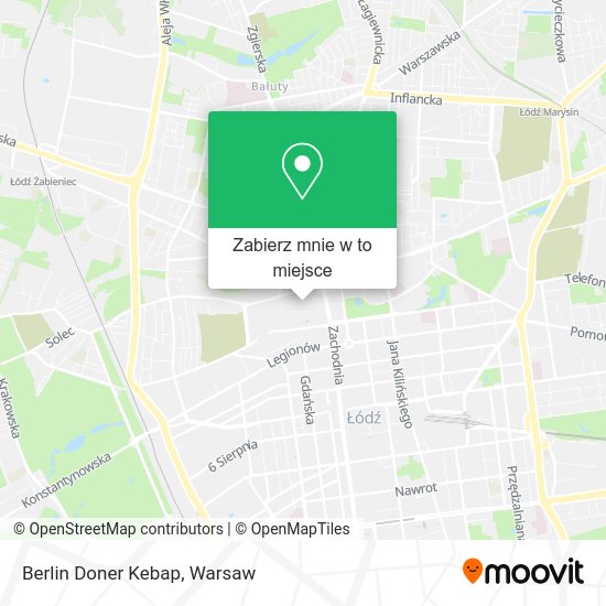 Mapa Berlin Doner Kebap