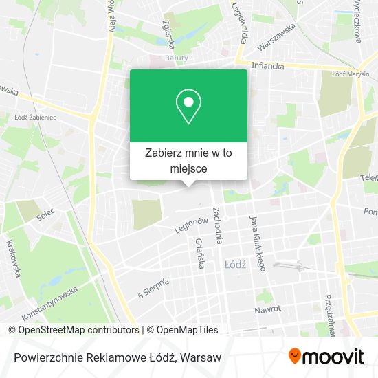 Mapa Powierzchnie Reklamowe Łódź