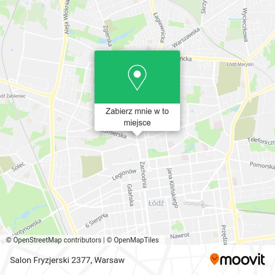 Mapa Salon Fryzjerski 2377