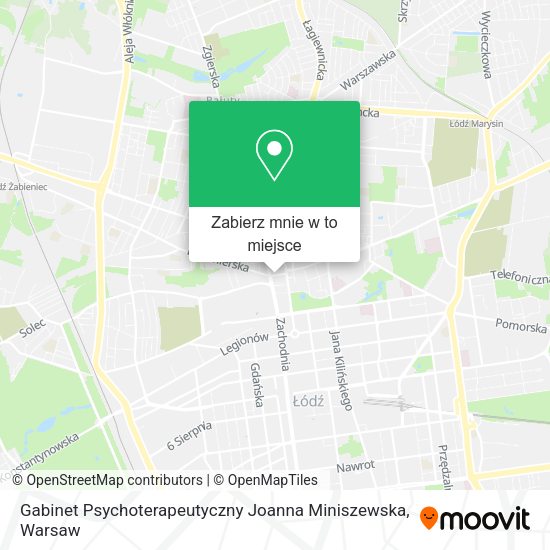 Mapa Gabinet Psychoterapeutyczny Joanna Miniszewska