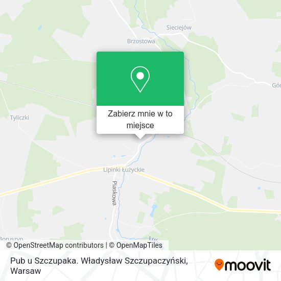 Mapa Pub u Szczupaka. Władysław Szczupaczyński