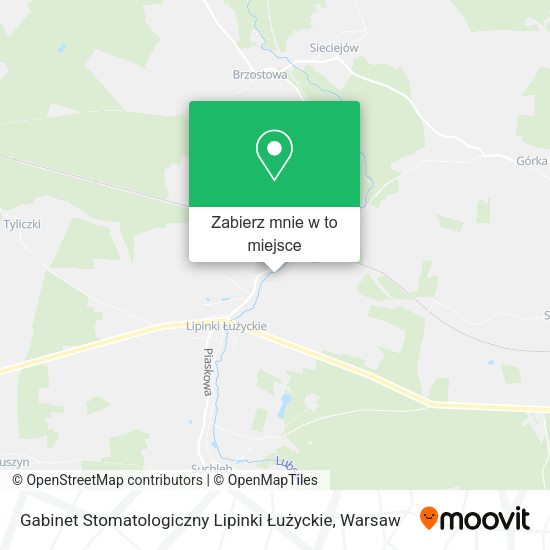 Mapa Gabinet Stomatologiczny Lipinki Łużyckie