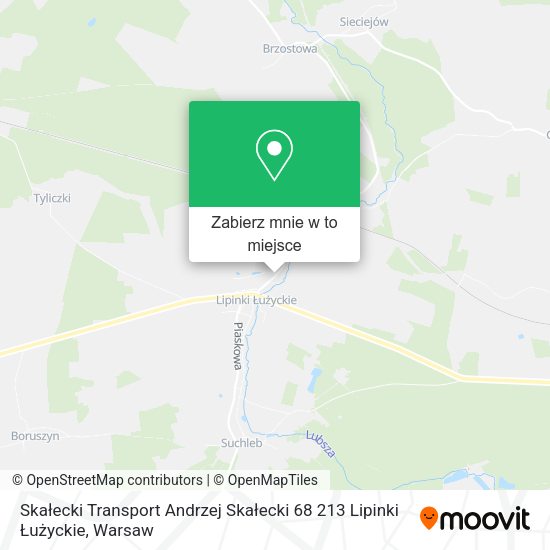 Mapa Skałecki Transport Andrzej Skałecki 68 213 Lipinki Łużyckie