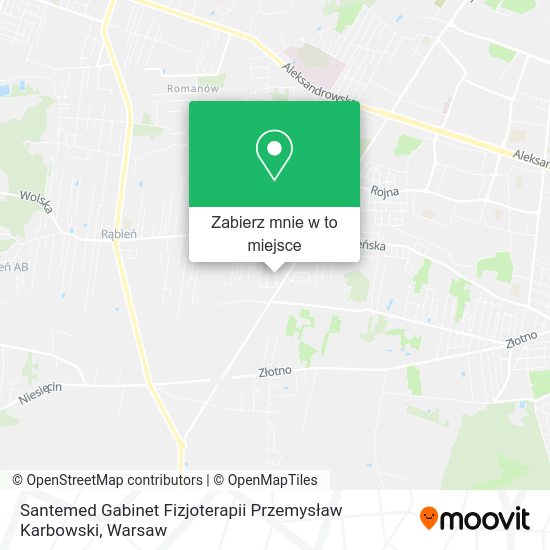 Mapa Santemed Gabinet Fizjoterapii Przemysław Karbowski