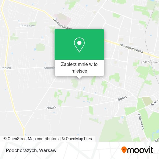 Mapa Podchorążych