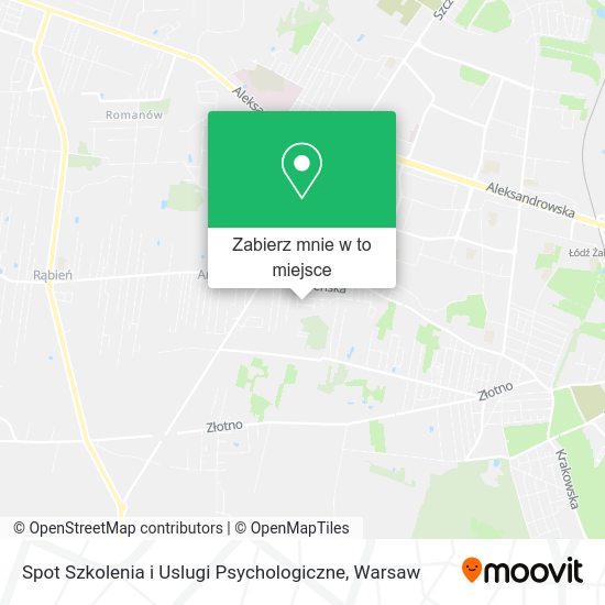 Mapa Spot Szkolenia i Uslugi Psychologiczne