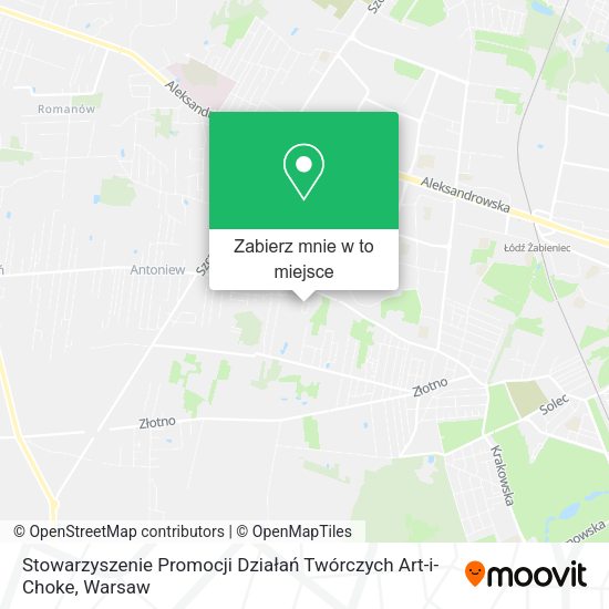 Mapa Stowarzyszenie Promocji Działań Twórczych Art-i-Choke