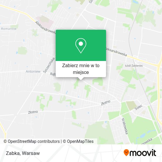 Mapa Zabka