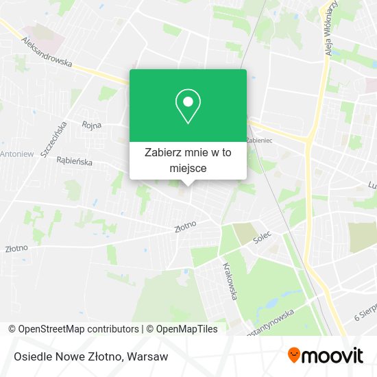 Mapa Osiedle Nowe Złotno