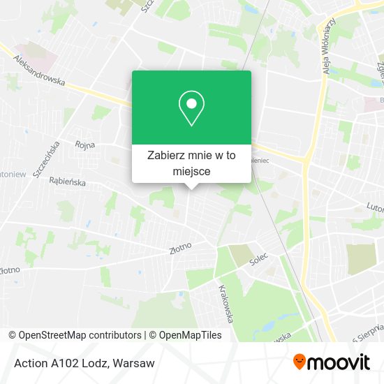 Mapa Action A102 Lodz