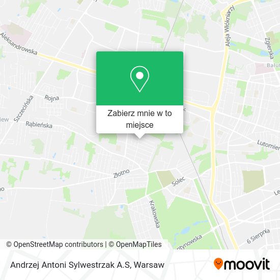 Mapa Andrzej Antoni Sylwestrzak A.S